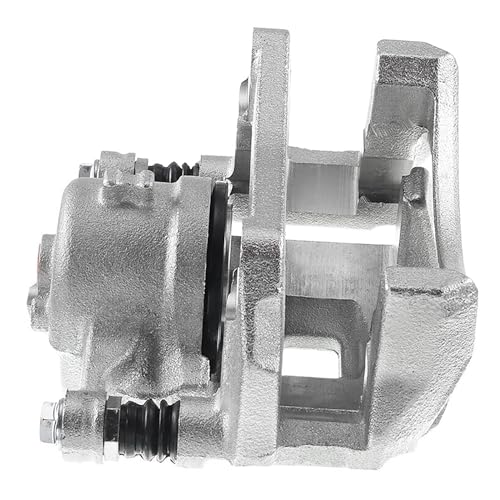 Image of Detroit Axle - Front Left Brake Caliper for Ford 2011-2019 Fiesta Driver Side Disc Brake Caliper with Bracket 2012 2013 2014 2015 2016 2017 2018 Replacement