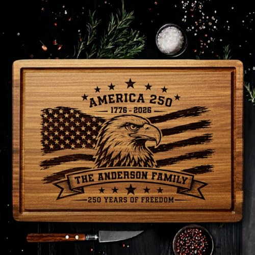 Tabla de cortar rectangular de bambú personalizada miniatura 6