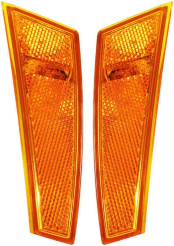CarLights360: For Jeep Liberty Side Marker Light 2008 09 10 11 2012 Driver and Passenger Side | Pair | w/Bulbs | DOT Certified | CH2550129 + CH2551129