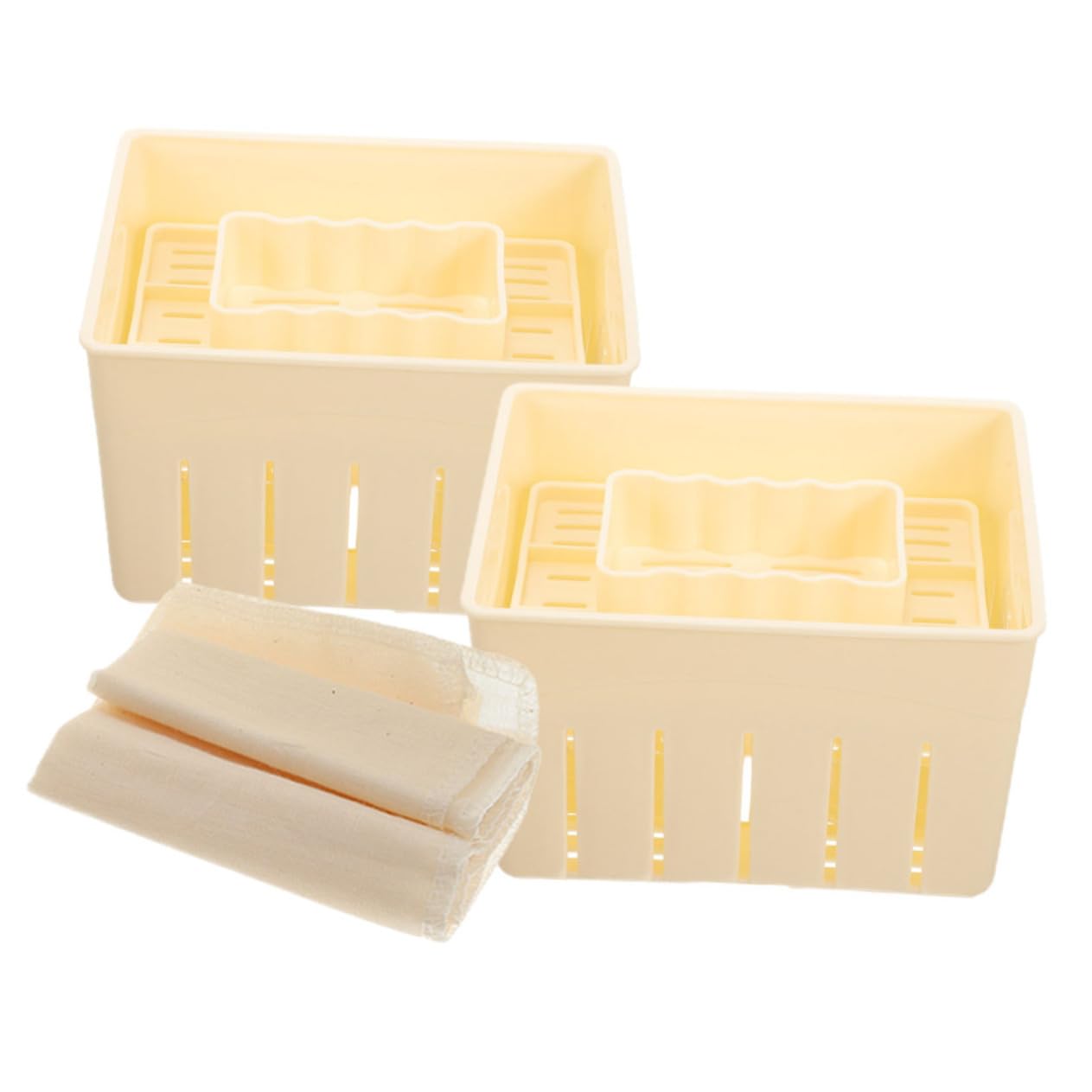 BRIGHTFUFU Homemade Tofu Mould Set Tofu Makersp Mold Bean Curd Mold for Cheese and Yogurt Making
