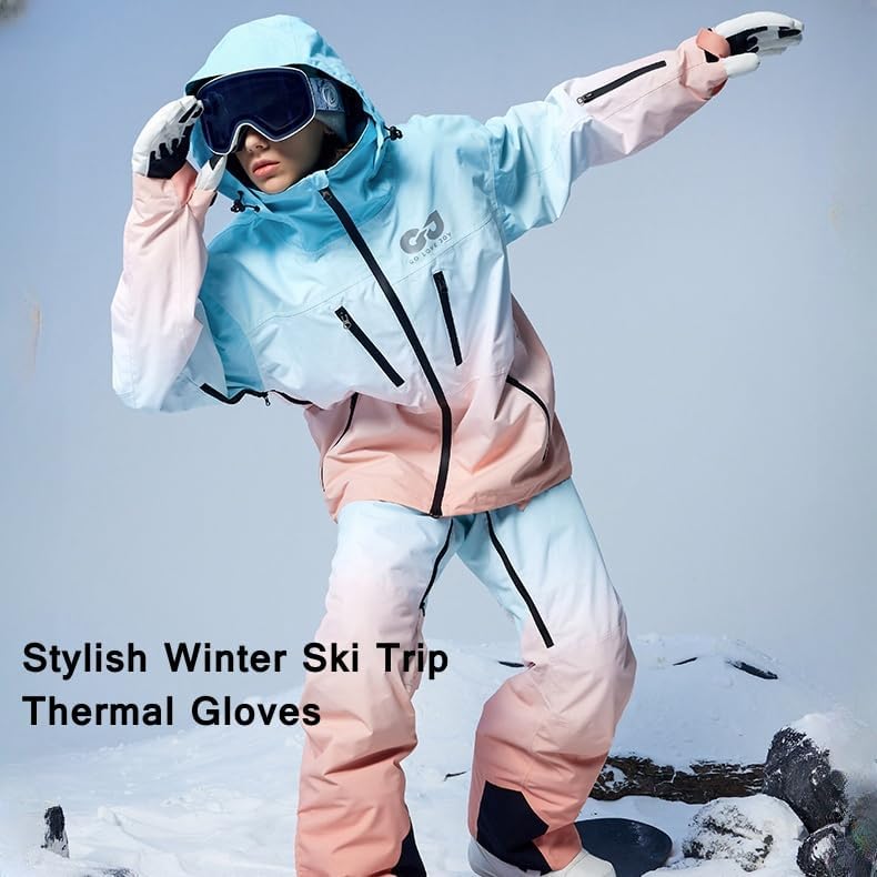 Winter Ski Snow Gloves for Men Women Youth, Touchscreen, Waterproof, Windproof, Cold Weather, Hand Warming, Work Gloves - Image 7