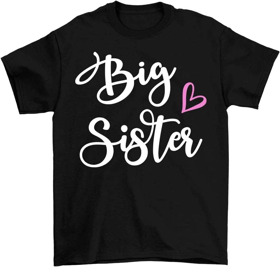 MISS POPULAR Big Sister T-Shirts for Big Sis Announcement, Promoted to Big Sis, Everyday Wear| Toddler to Big Girl Sizes
