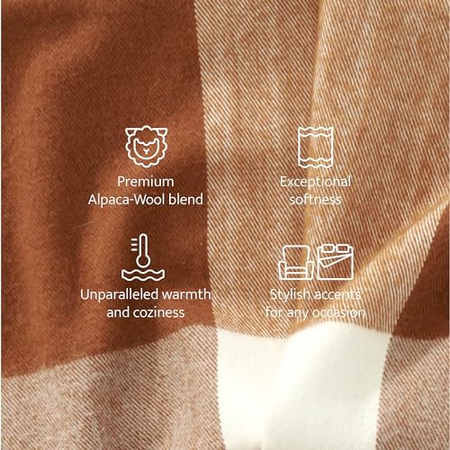 Double Stitch By Bedsure Alpaca Wool Throw Blanket thumb #1