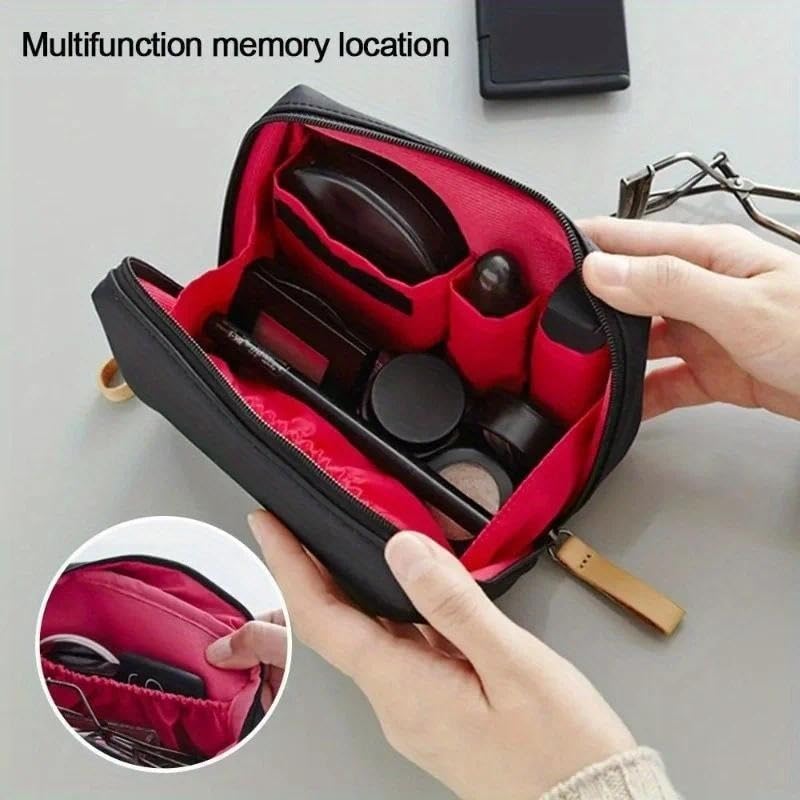 borsa per trucchi Piccola borsa for il trucco da borsa, portatile, impermeabile, for cosmetici, da viaggio, for donne e ragazze, articoli essenziali da viaggio uomo(Navy)