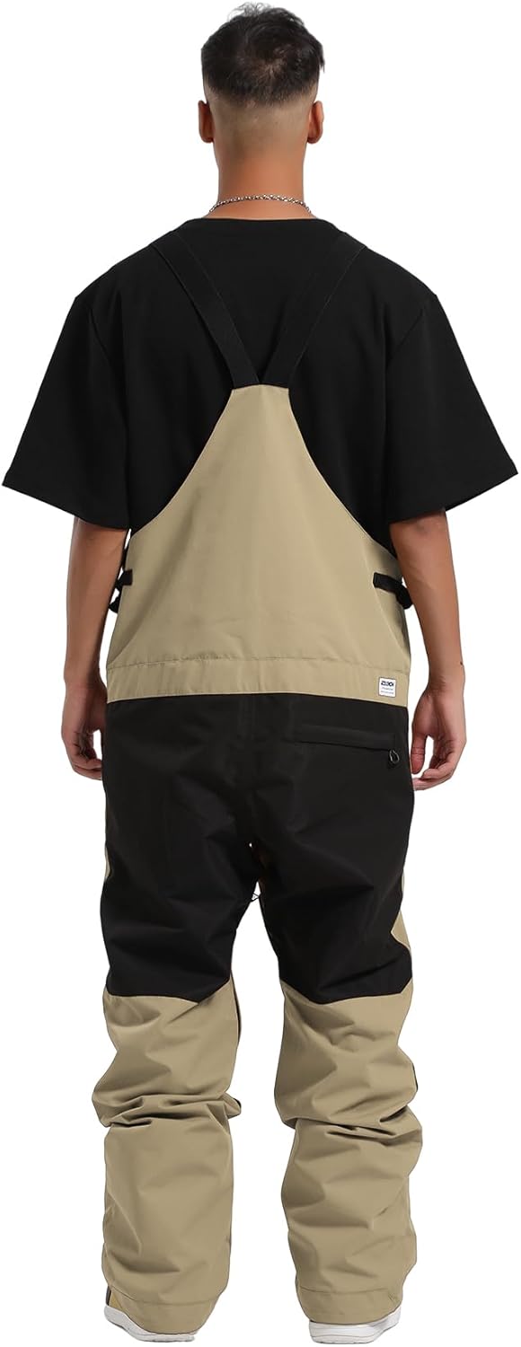 GSOU SNOW Snowboard Bibs Mens Ski Bibs Overalls Snow Pants Womens Waterproof Insulated Sport - Image 2