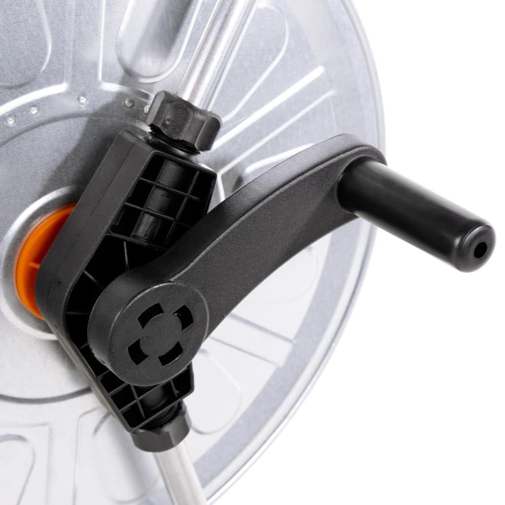 vidaXL Chariot pour enrouleur de tuyau de 80 m 1/2" ou 50 m 3/4" acier, enrouleur de tuyau d’eau, chariot de tuyau avec roues, enrouleur de tuyau sur roues