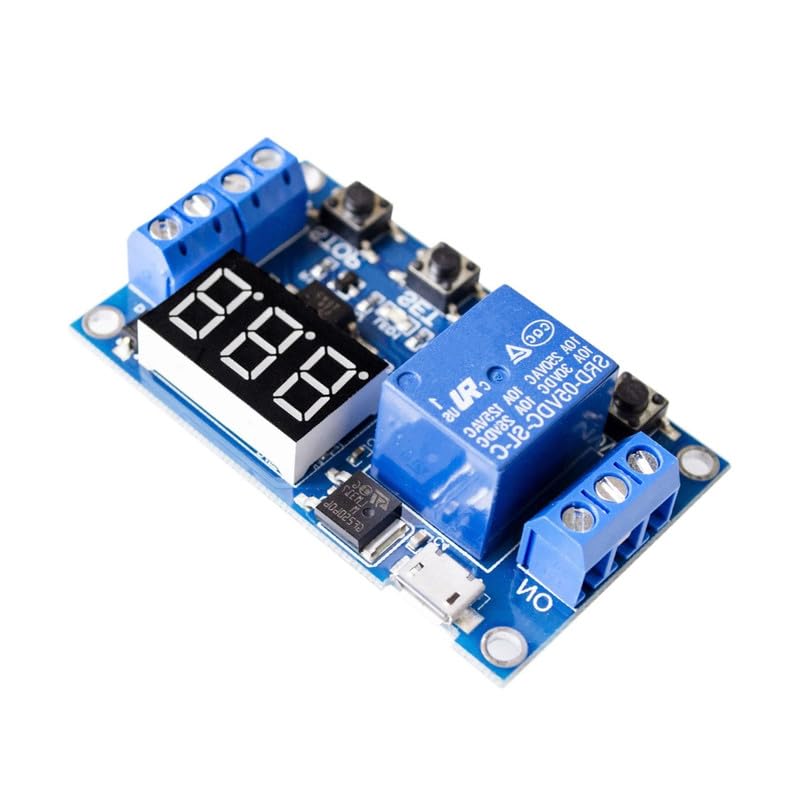 ERH India 6 to 30 Volt DC 1 Channel Relay Module Switch with LED Display Trigger Time Delay Circuit Board for DIY Electronic Projects, Incubator (B0D2TXH51B) Amazon Price History, Amazon Price Tracker