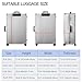 Vehcimbev Fashion Accessory Travel Luggage Cover Fashion Girl Perfume and Lipstick and Heels Travel with Pocket Suitcase Cover Anti-scratch Suitcase cover Fits 29-32 Inch