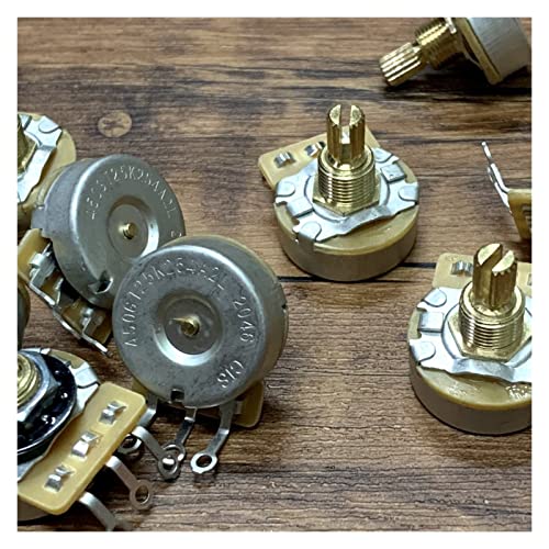 AGOUNOD Potentiomètre 1 pièce CTS 250K Potentiomètre Audio d’arbre à Arbre Fendu en Laiton, adapté à la Guitare… - Les Beatles, Paul McCartney, John Lennon, RIngo Starr, George Harrison AGOUNOD Potentiomètre 1 pièce CTS 250K Potentiomètre Audio d'arbre à Arbre Fendu en Laiton, adapté à la Guitare… – Image 3