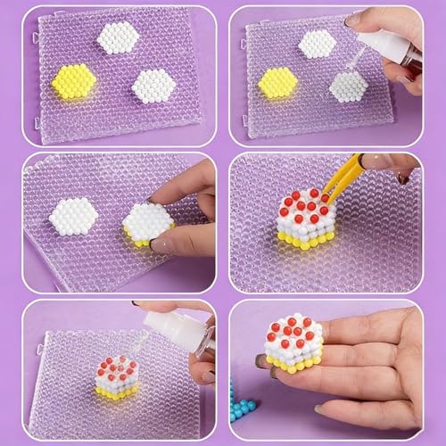 Cuentas fusibles sin plancha para evitar quemaduras en manualidades adhesivas con agua infantiles 5