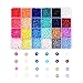 Ornaland 4/6/8mm Ambientale Fatto A Mano In Argilla Polimerica Distanziatore Perline 24 Colori Disco / Piatto Rotondo Perline Heishi Sciolte Per Creazione Di Gioielli Fai Da Te