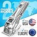 OVLUX Professional Cordless Hair Clippers for Men, Rechargeable Full Metal Beard Trimmer, Barbers Trimmer, Ideal Gift for Men, Dad - Silver.