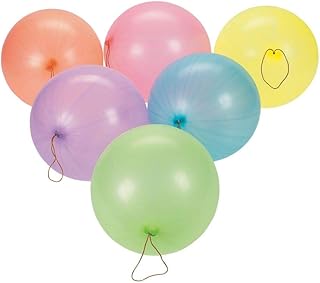 Rubber Neon Punch Balls (50 pc) [Toy]