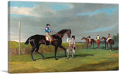 ARTCANVAS Preparing to Start the Horse Race Canvas Art Print