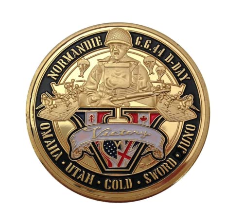 Eillwin WW2 Normandy D-Day Anniversary Commemorative Memorial Souvenir Coin