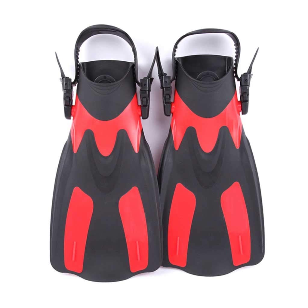 Pinne da Nuoto for Adulti, Corte, for Immersioni, Snorkeling, Scarpe, Pinne da Nuoto, Pinne da Immersione con Tallone