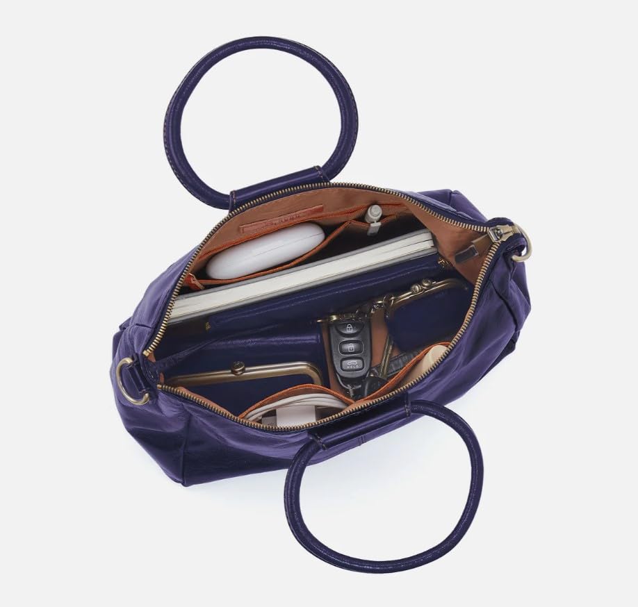 Image of HOBO Sheila Medium Leather Satchel, Crossbody Bag for Women with Top Handle