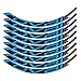 Moto Pegatina Pegatinas de Bicicleta Bicicleta de montaña Control Roval SL29 Pulgadas 25 mm Ancho Ancho Conjunto de Ruedas Color Pegatina MTB Calcomanías de Rim (Color : Blue)