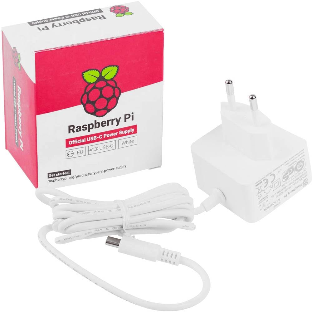 Raspberry Pi 5 Official 27W with USB-C PC Power Supply - White Colour-image-28