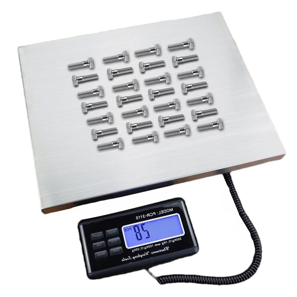 Platform Scale Industrial Digital Deli Food Produce Weight Scales Warehouse Shipping Commercial for Retail Outlet Store Kitchen Stainless Steel with Tare