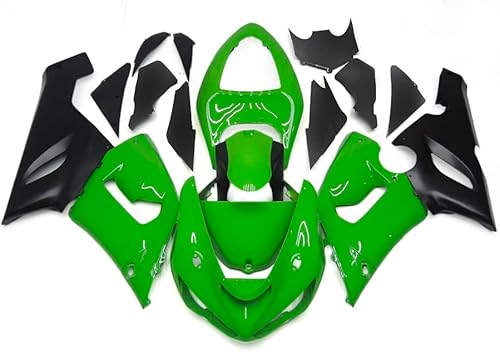 WYNMOTO Carenado de carrocería apto para Kawasaki 2005 2006 ZX6R 05 06 ZX636R 05 06 zx-6r 636 2005 ABS inyección de plástico kit de carenado de