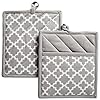DII Lattice Basics Collection Kitchen Essentials, Potholder Set, Gray, 2, Piece