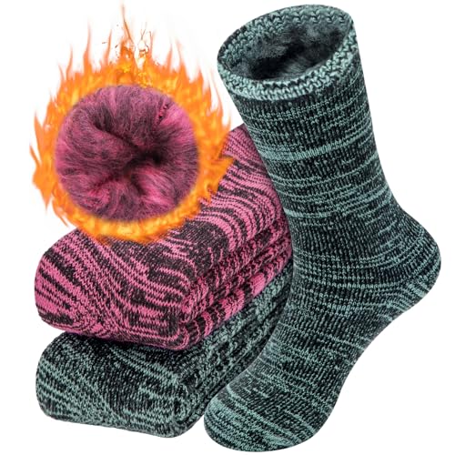 Thermal Socks for Women, Winter Warm Cold Weather Sock for Workout Outdoor Activities2