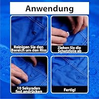 Reparatur Flicken für Daunenjacken, Zelte, 11 Stk, Wasserdicht, Blau – Ansicht 2