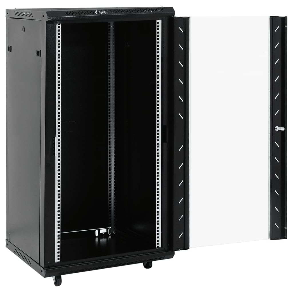 vidaXL Armoire réseau 22U avec Pieds pivotants 19" IP20 60 x 60 x 120 cm