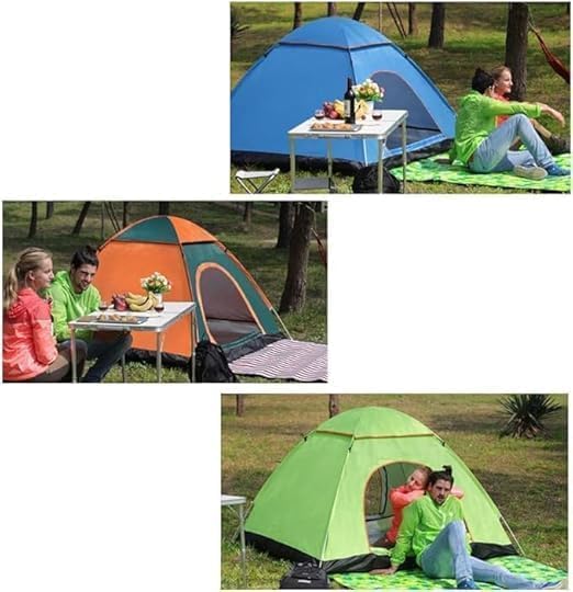 Image of 3 Season Dome Tent for Camping & Hiking, Waterproof Windproof Anti-UV, Easy Setup Instant Pop-Up, Large Size & Lightweight, Includes Carry Bag (Eight Person)