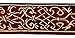 Produktbild 10 m Bordüre Mittelalter, 35 mm breit, gold-bordeaux, von 1A-Kurzwaren 35002-bogo