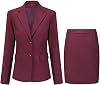 YUNCLOS Women's 2 Pieces Skirt Suit Set Long Sleeve Blazer Jacket and Pencil Skirt