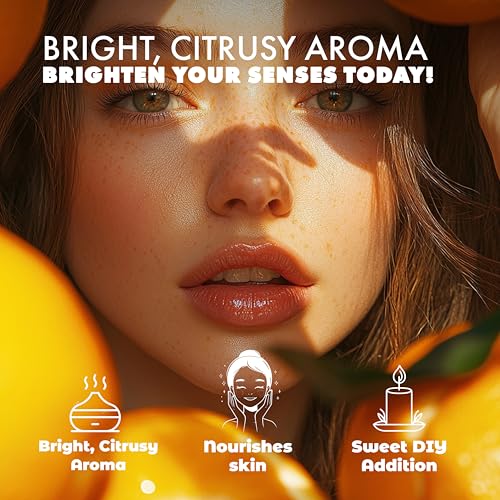 Image of Esslux Sweet Orange Essential Oil for Diffuser & Skin - Huge 120 ML - 100% Pure Natural Orange Oil for Massage & Face - Sweet Orange Essential Oil for Cleaning & Soap Making Scent