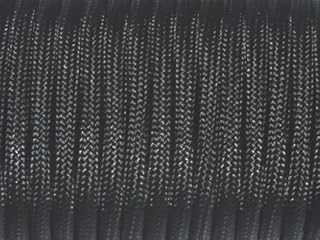 7 Strand Core 550lb Paracord Parachute Cord Lanyard Mil Spec Type III-100ft (Black(16#))