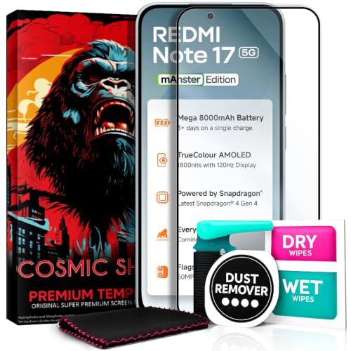 Image of Tempered Glass Screen Protector Guard for Redmi Note 17