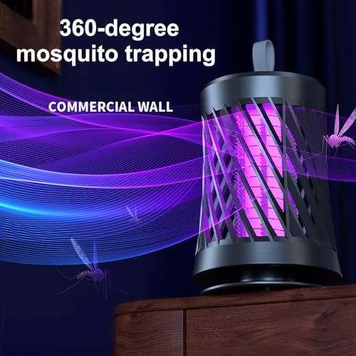 Image of Dialust Electric Mosquito Killer Lamp for Indoor & Outdoor | UV Light Insect Trap with Hanging Hook | Safe & Silent Bug Zapper for Home, Bedroom, Garden & Camping (Mosquito Killer Zapper)