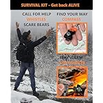 Hiking Whistle Safety Whistle with Compass, Fire Starter Survival Camping - Image 3