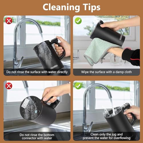 4-in-1 Electric Milk Frother - Automatic Warmer and Steamer for Cappuccino, Latte, Macchiato & Hot Chocolate - 350ml Non-Stick Foam Maker - Image 5