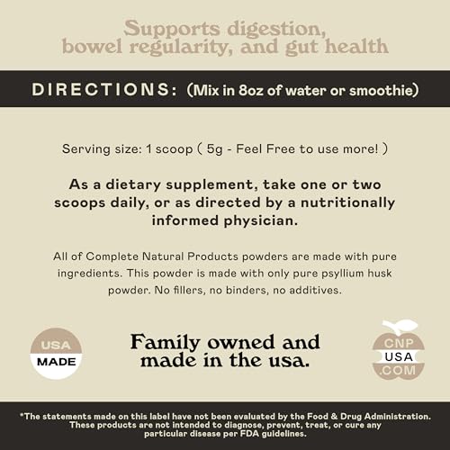 Organic Psyllium Husk Powder – Pure & Powerful Fiber Supplement (10oz) - Image 6