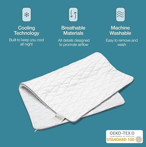 Miniatura 5 de Coop Home Goods Paquete de almohada, protector y funda de almohada Eden, el juego incluye (1) almohada Eden, (1) funda de almohada Coolside y (2)