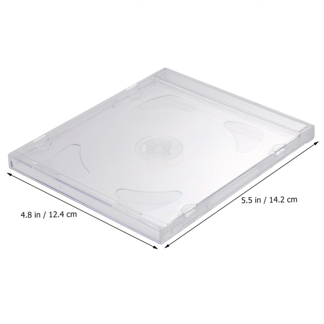 GALPADA Custodie per CD Doppie Trasparenti in Plastica Rigida, Confezione da 10 Pezzi, Portatili e Pratiche, per Conservare Dvd e CD a Casa