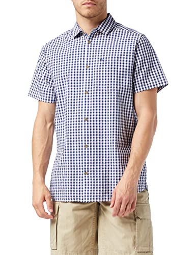 Craghoppers Men's Centro Short Sleeve Shirt, Posdnblu Chk, L