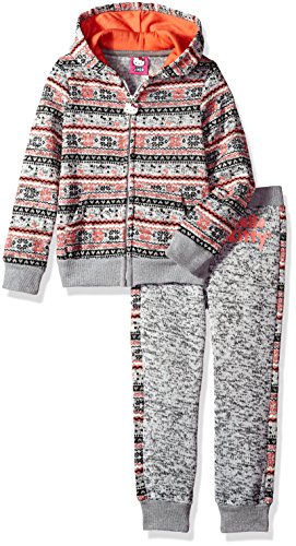 Hello Kitty Girls' Little Printed Sweater Fleece Active Set