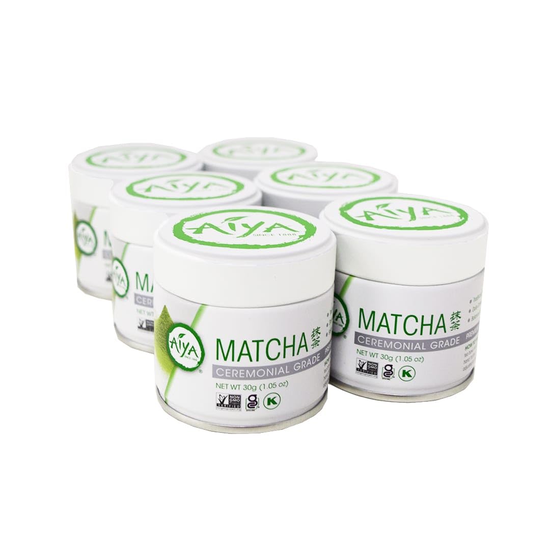 Aiya Authentic Japanese Premium First Harvest Ceremonial Grade Matcha Green Tea Powder - Vegan-Friendly Zero Sugar Gluten-Free -