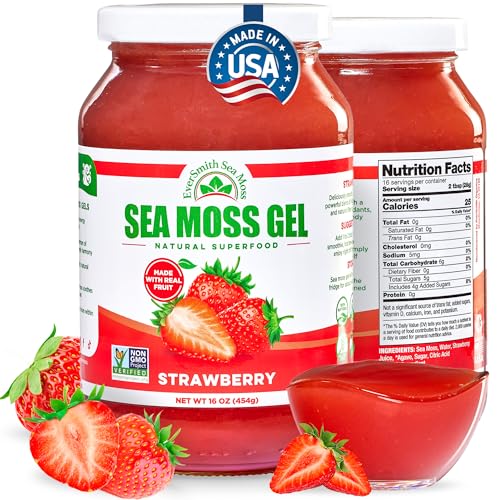 EverSmith Organics Wildcrafted Irish Sea Moss Gel (Strawberry)