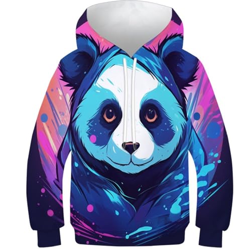 Sweat à capuche panda fille et garçon parfait pour les sorties en famille