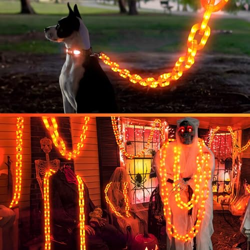 Joomer Naranjas Guirnalda de Luces Halloween Exterior Batería 3M 160 LED – Ansicht 5