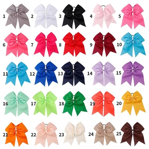 Bandes élastiques multicolores 7 pouces anti-casse pour queue de cheval - 2
