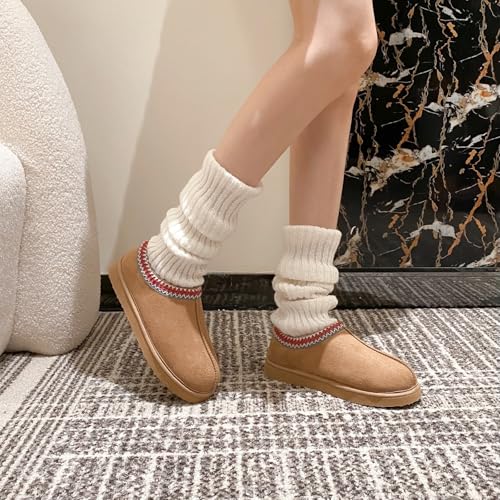 Slippers for Women Platform House Slippers Indoor and Outdoor Cozy Memory Foam Anti Slip Mini Boots4
