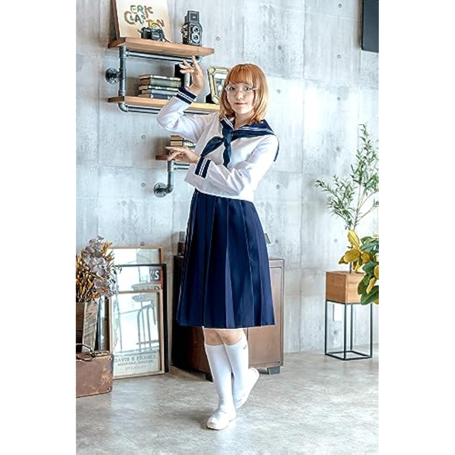クリアストーン(Clearstone) コスプレ ハロウィン レトロセーラー レディース ホワイト 詳細画像5